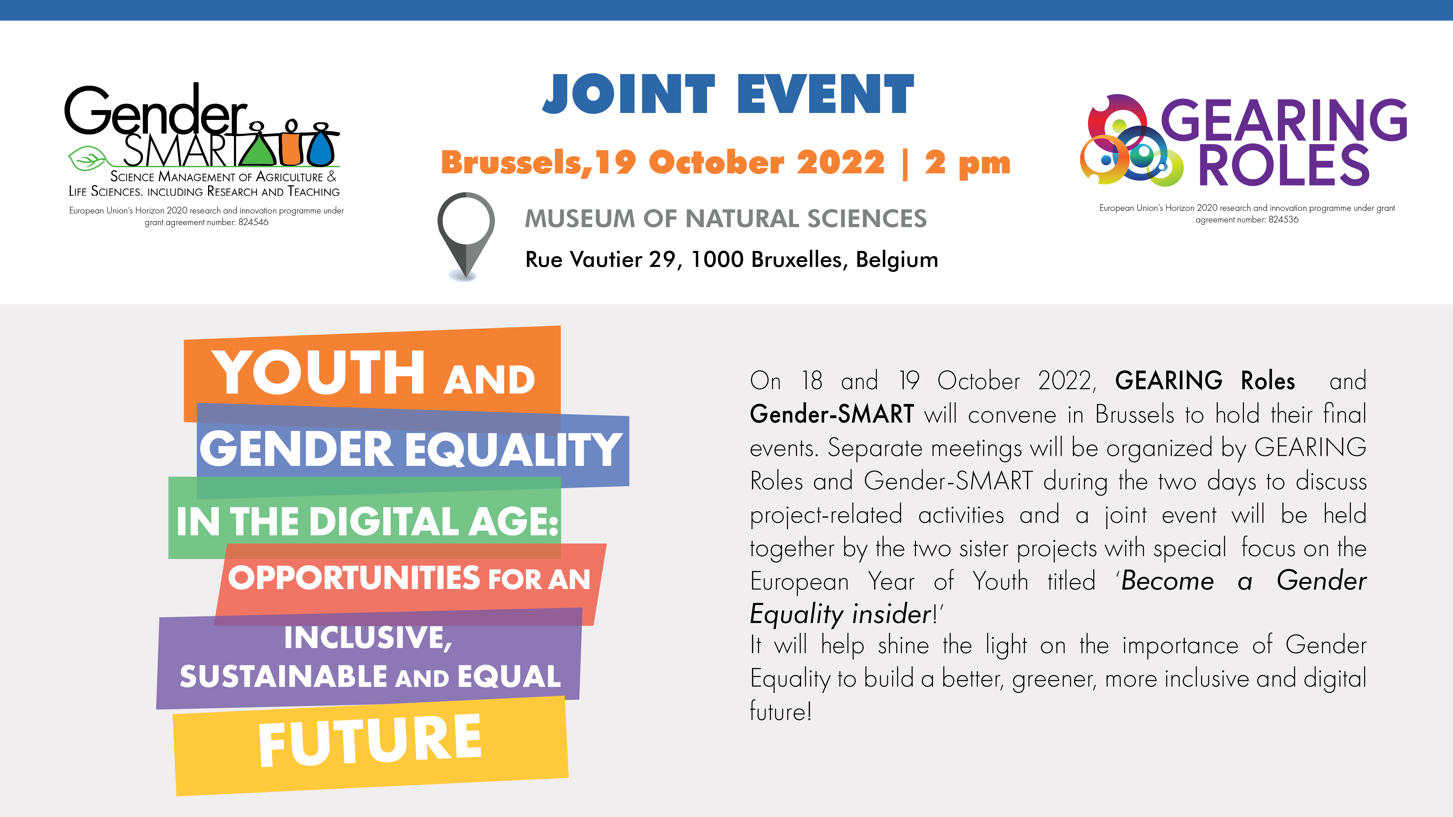 Become a Gender Equality Insider: Joint event with Gearing-ROLES